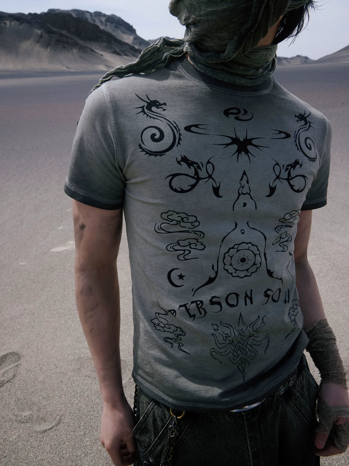 PERSONSOUL * Totem Element Slim Shoulder Tee