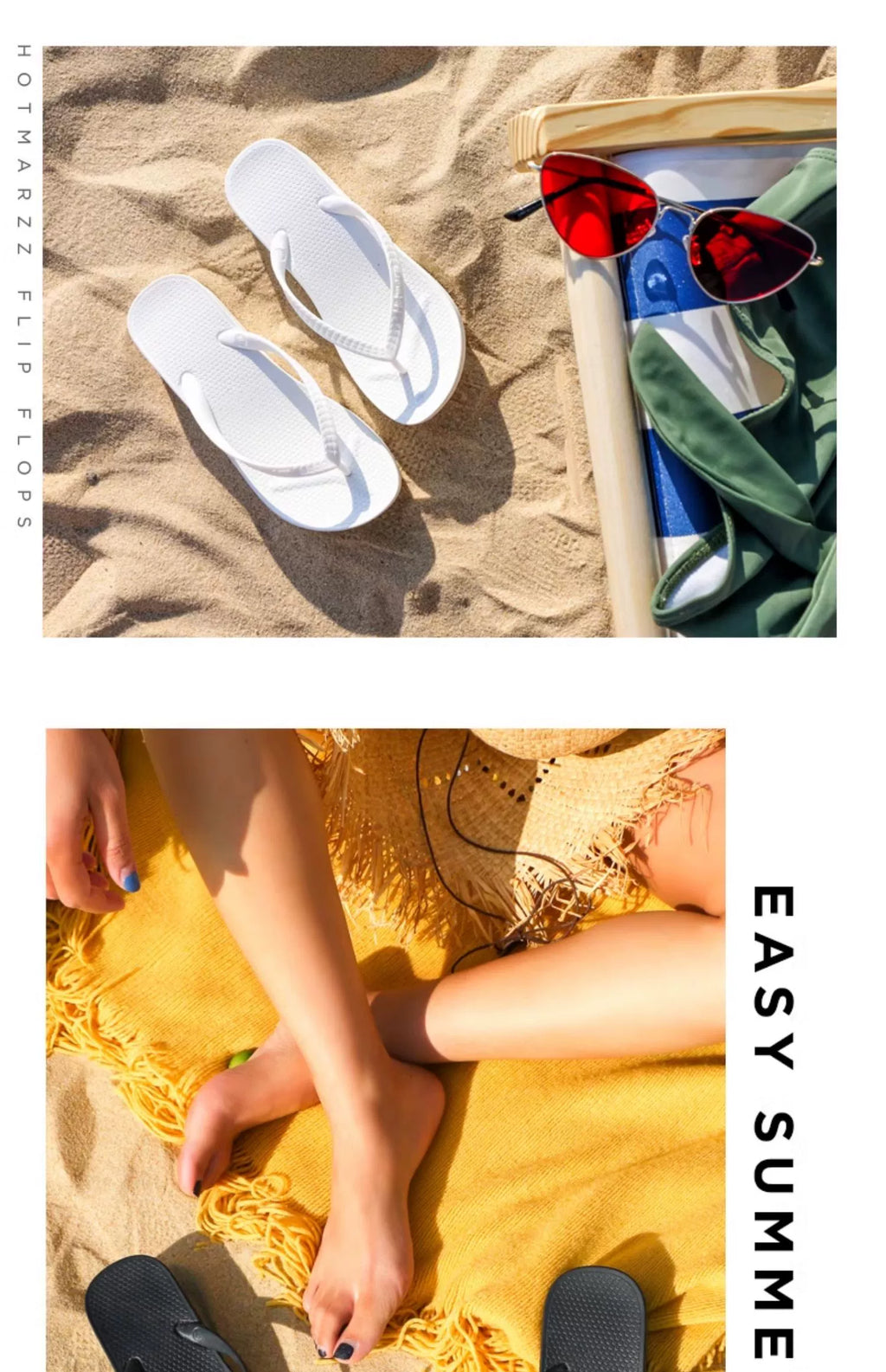 Hotmarzz Thick-soled Outer Wear Non-slip Slope Heel Pinch Foot Beach Cool Slippers