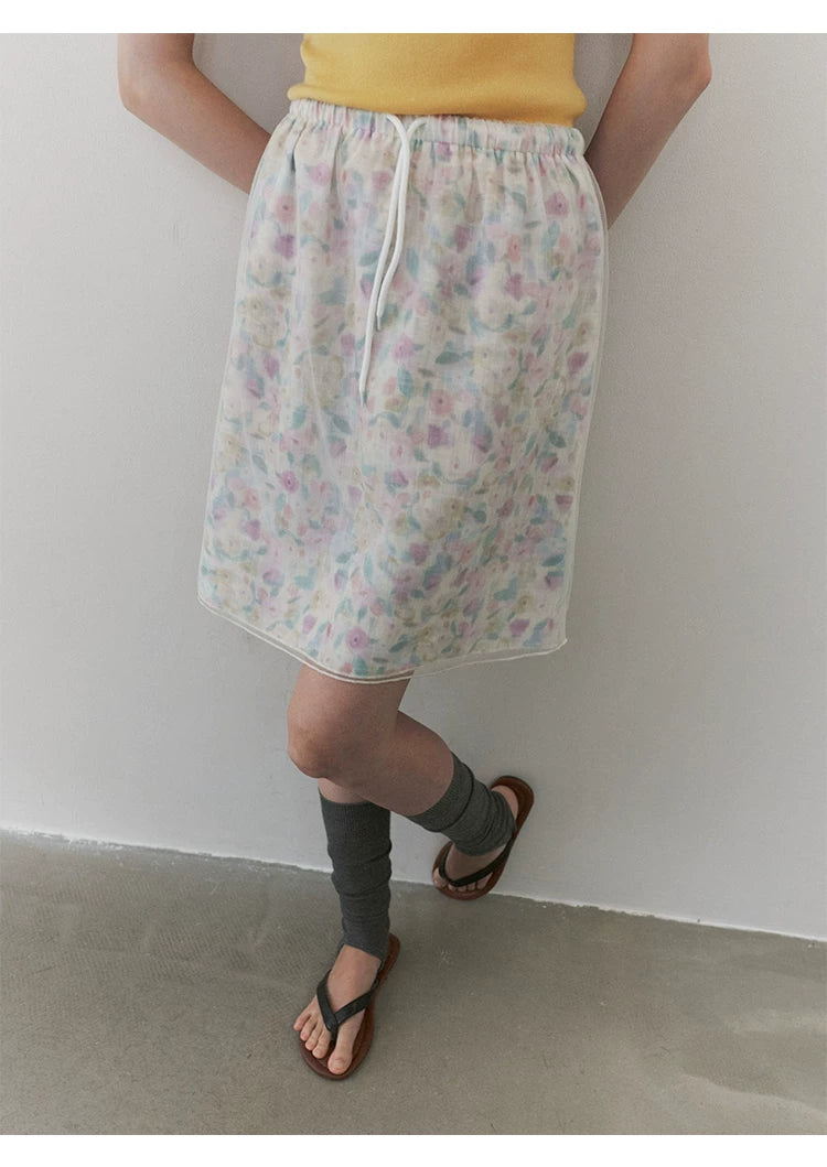 VOOE Mesh Floral Fashion Skirt