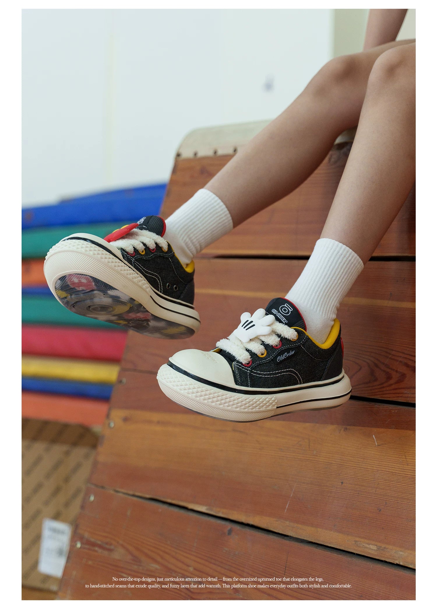 OLDORDER Retro Versatile Big Head Casual Espadrilles