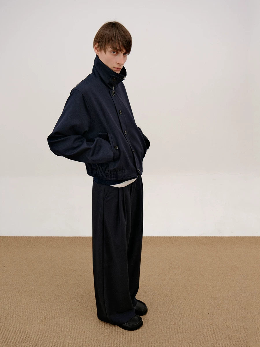 COLN Turtleneck Loose Short Jacket
