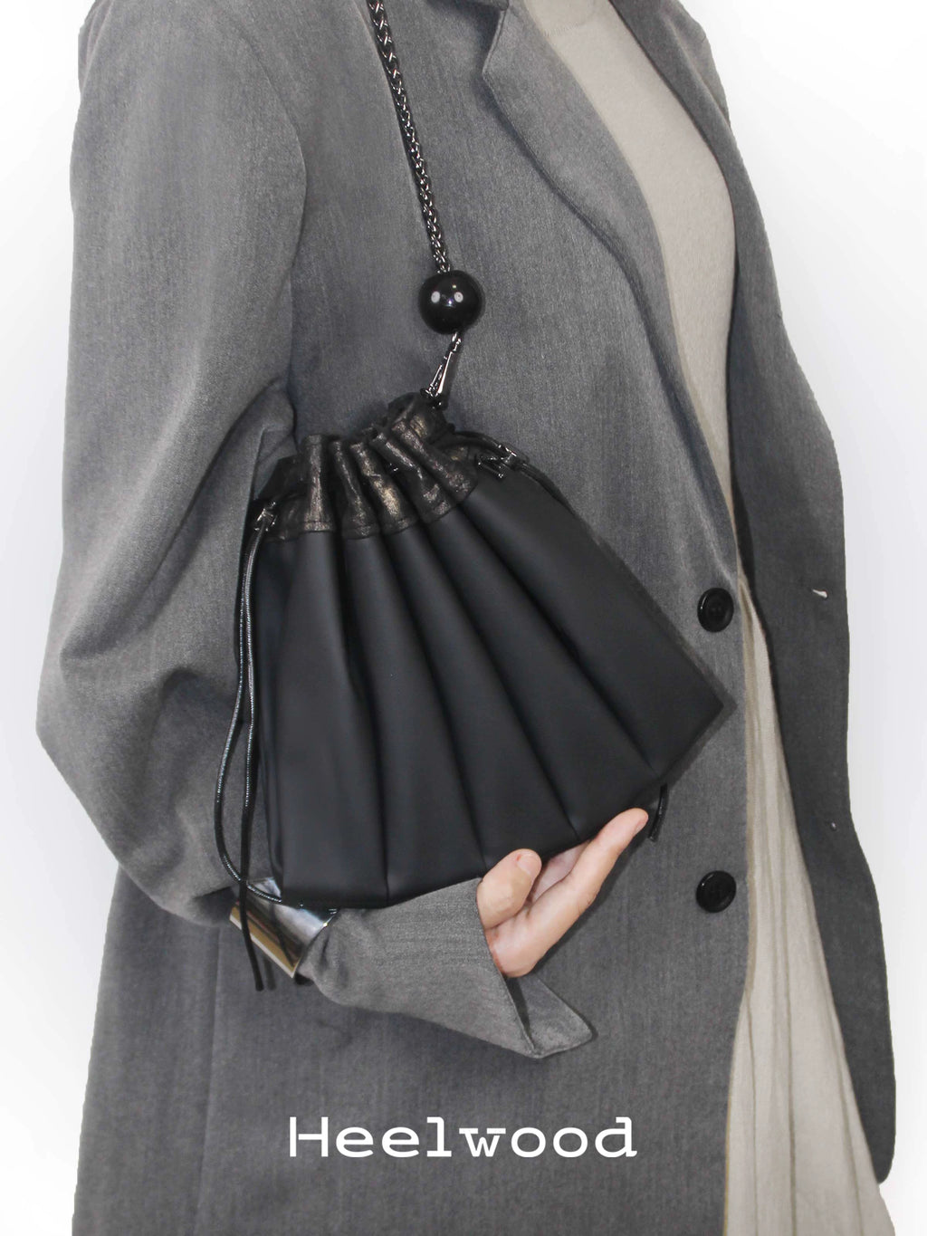 Heelwood Vintage Fashion Splicing Underarm Bag