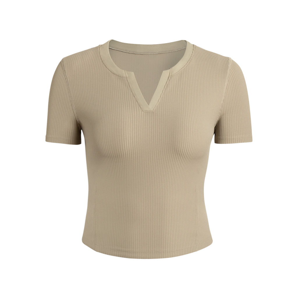 Athena Lulu Breathable Slim Slim V-neck Tee
