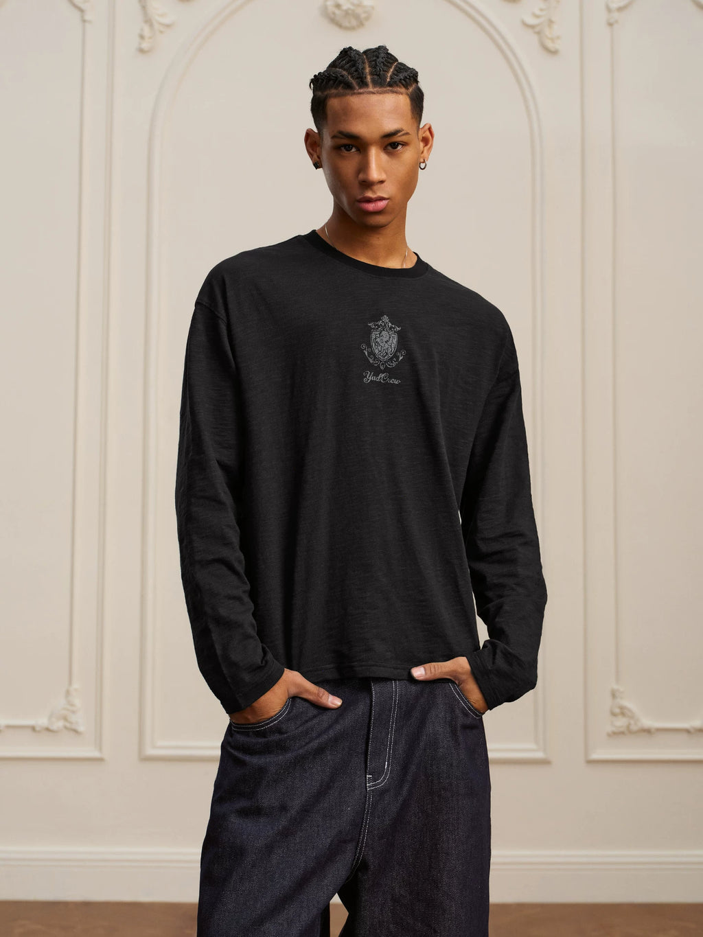 YADcrew retro Year of the Horse long-sleeved T-shirt