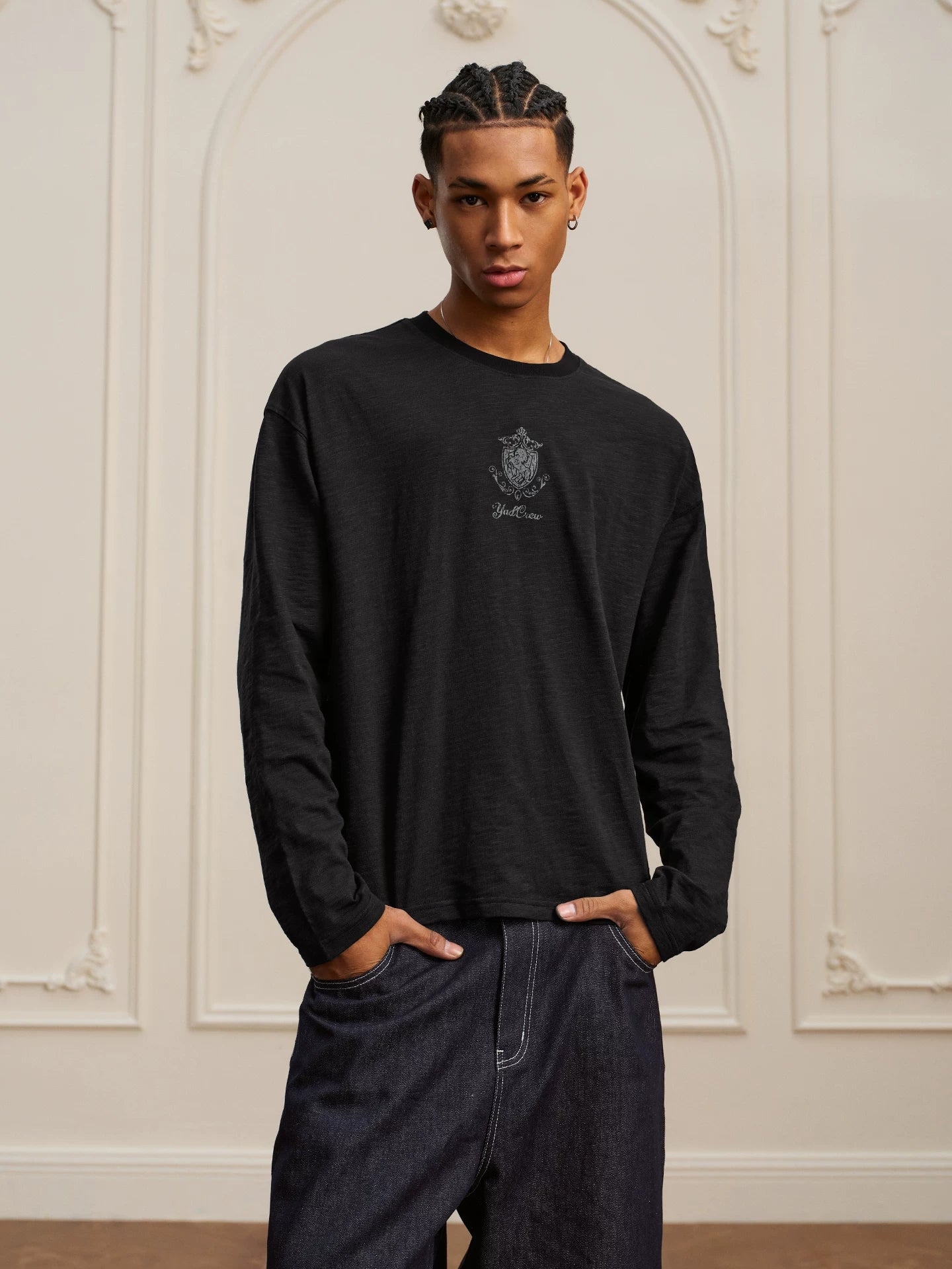 YADcrew retro Year of the Horse long-sleeved T-shirt