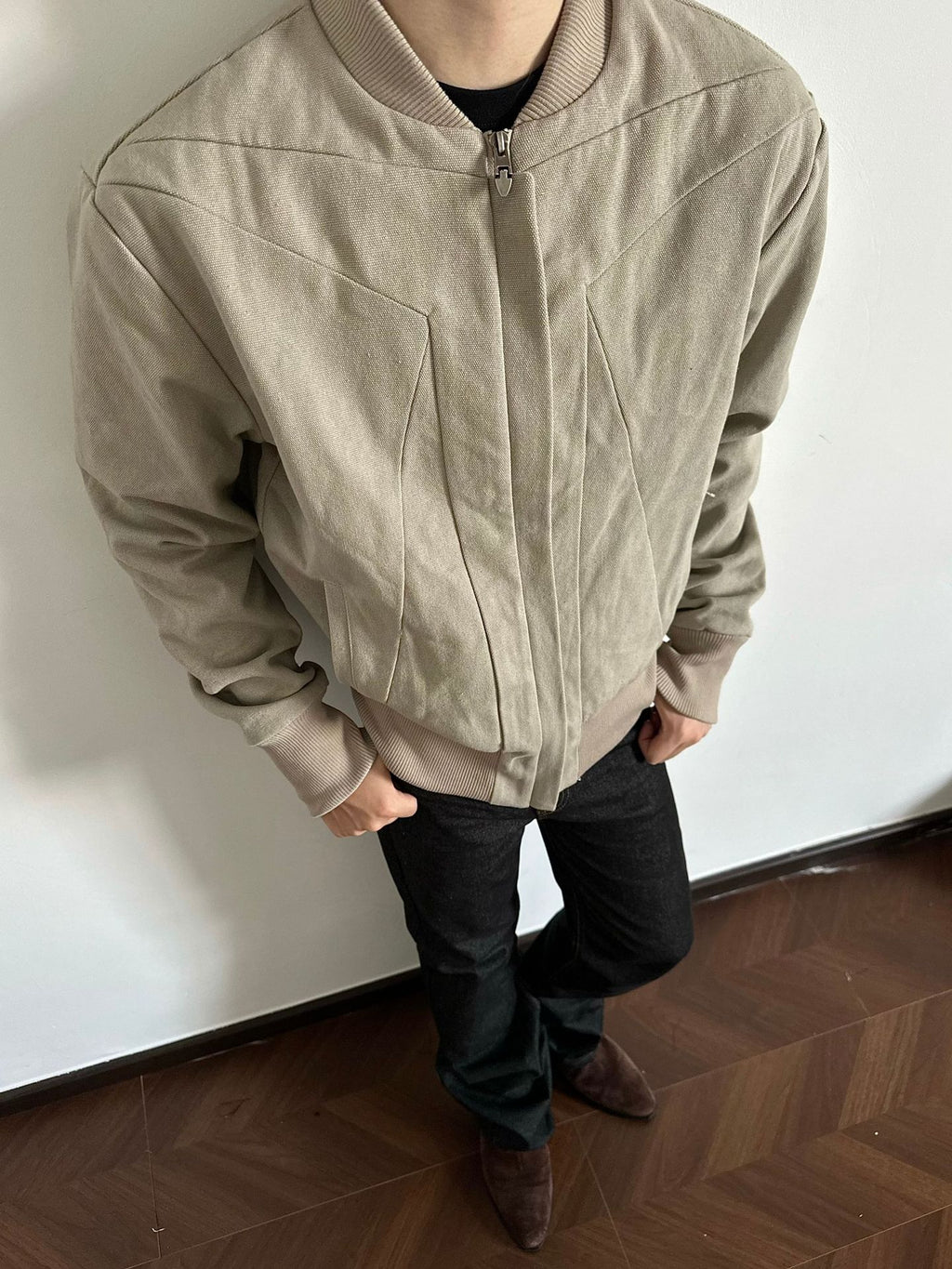 EME Casual Short and Wide Ribbed Jacket