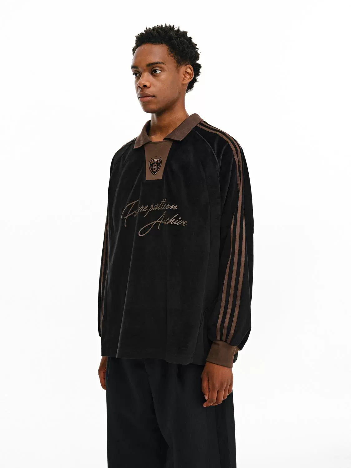 FPA Sports Velvet Long-sleeved Polo Shirt