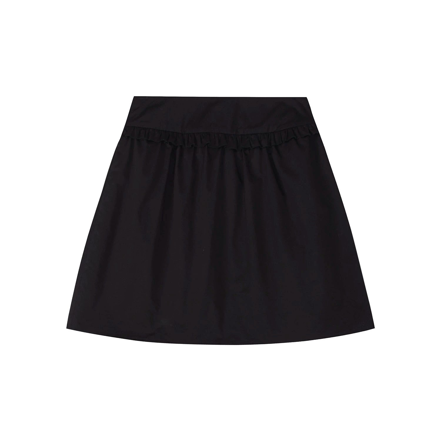 NECY Versatile Loose Casual A-word Skirt Vertical Short Skirt
