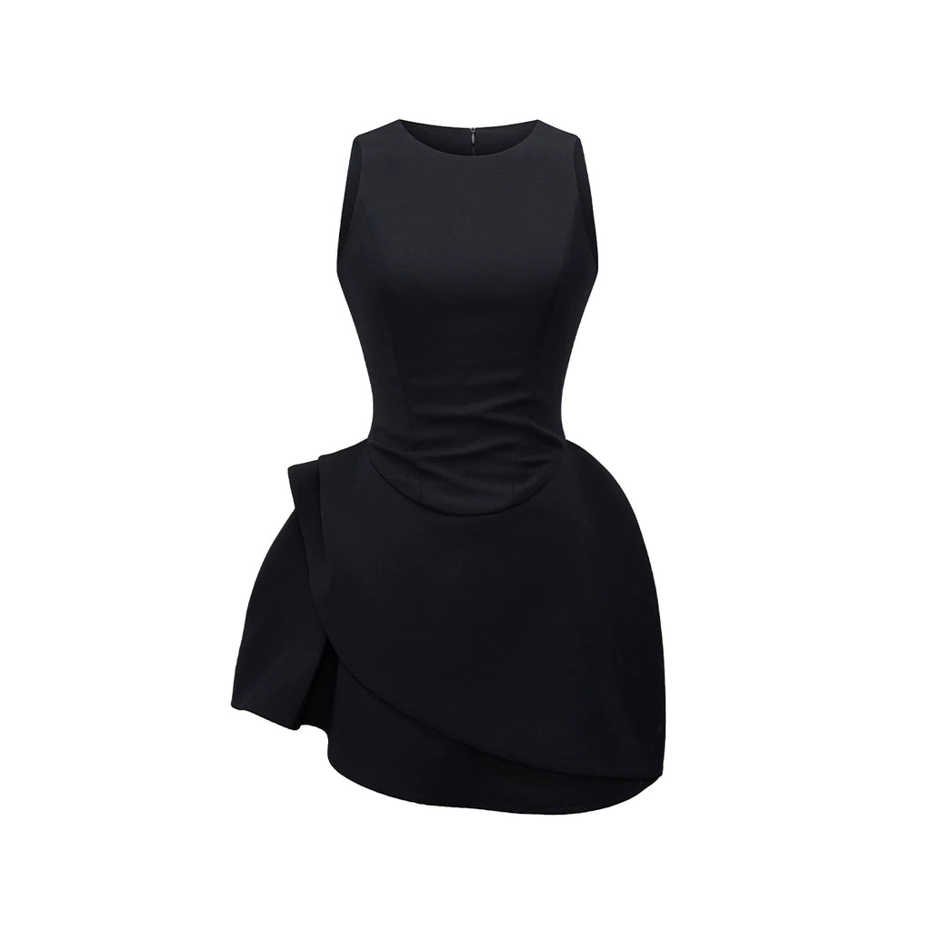 Avenement Irregular Crop Bud Dress Dress