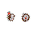 MASW Super Cute 925 Silver Needle Small Hedgehog Earrings
