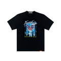 AVENUESON Water Margin Card Style Theme Printing Tee
