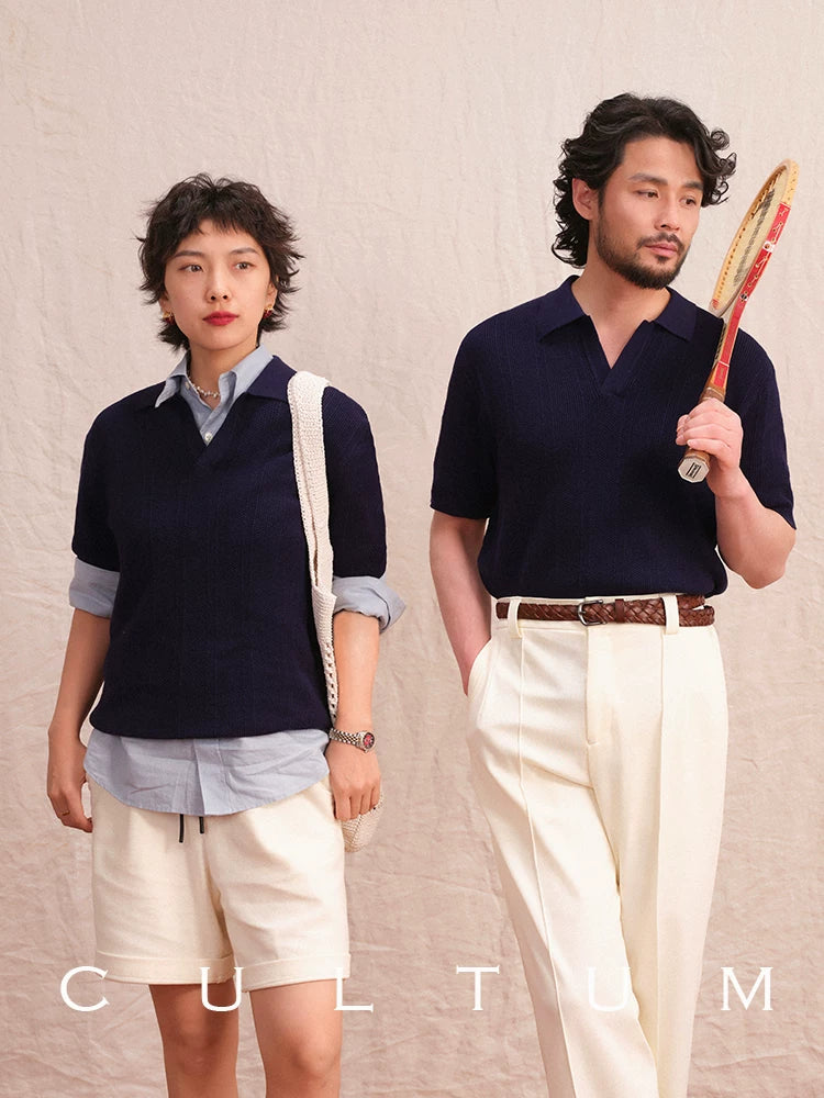 CULTUM Vintage Sport Hollow Polo Shirt