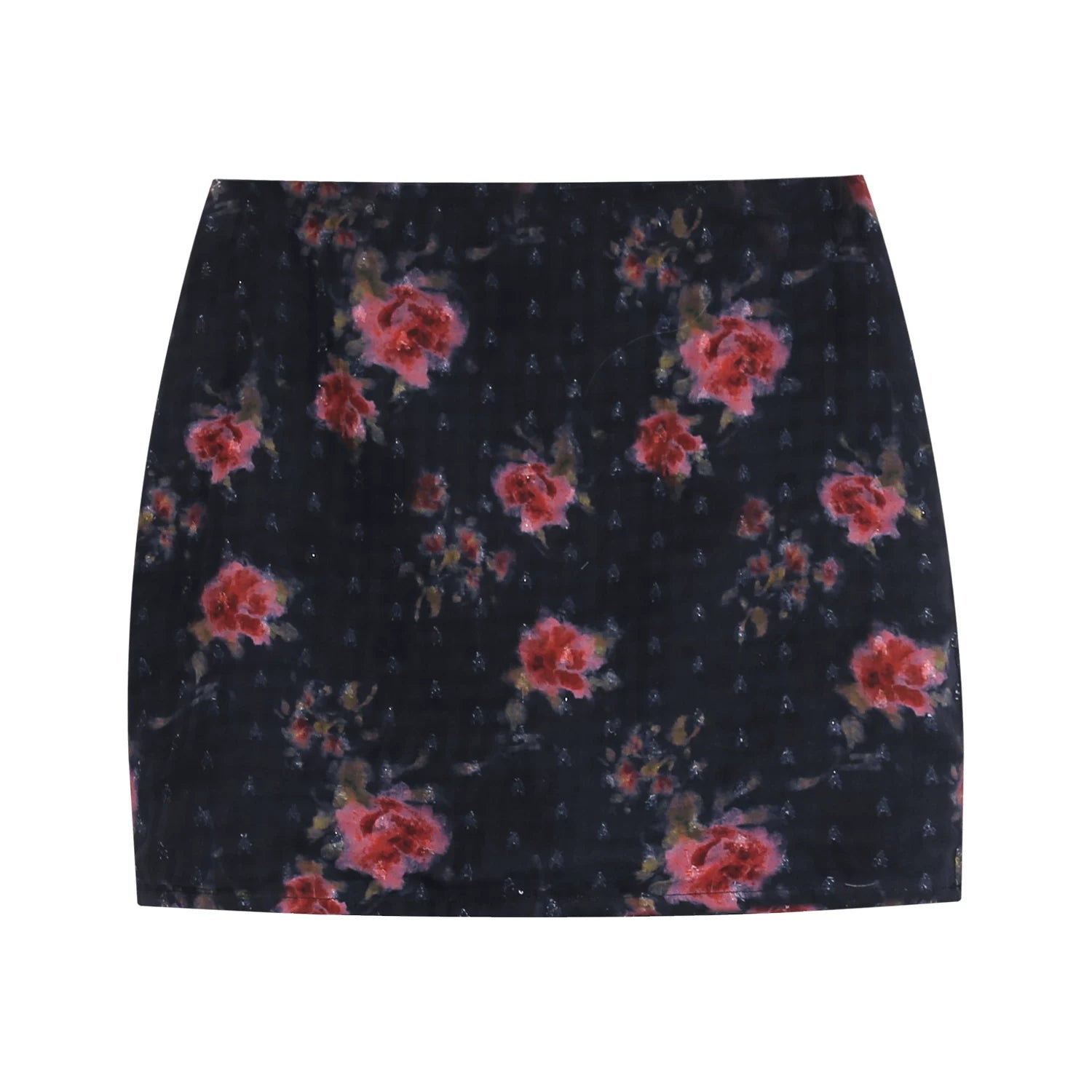 LLROGE Slim One-word Shoulder Tee Skirt Set
