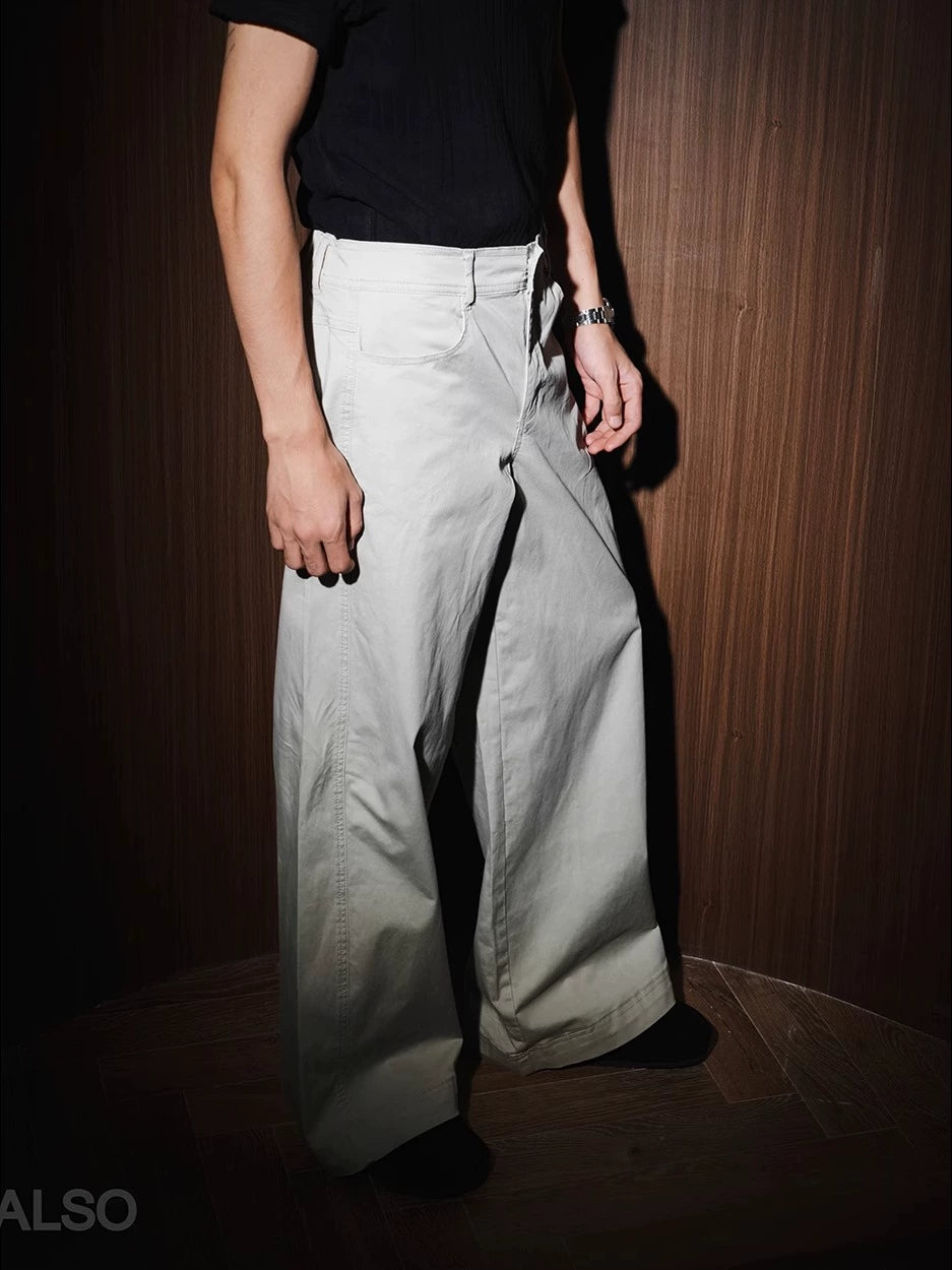 SEE ALSOA Scimitar Wide-leg Casual Versatile Trousers