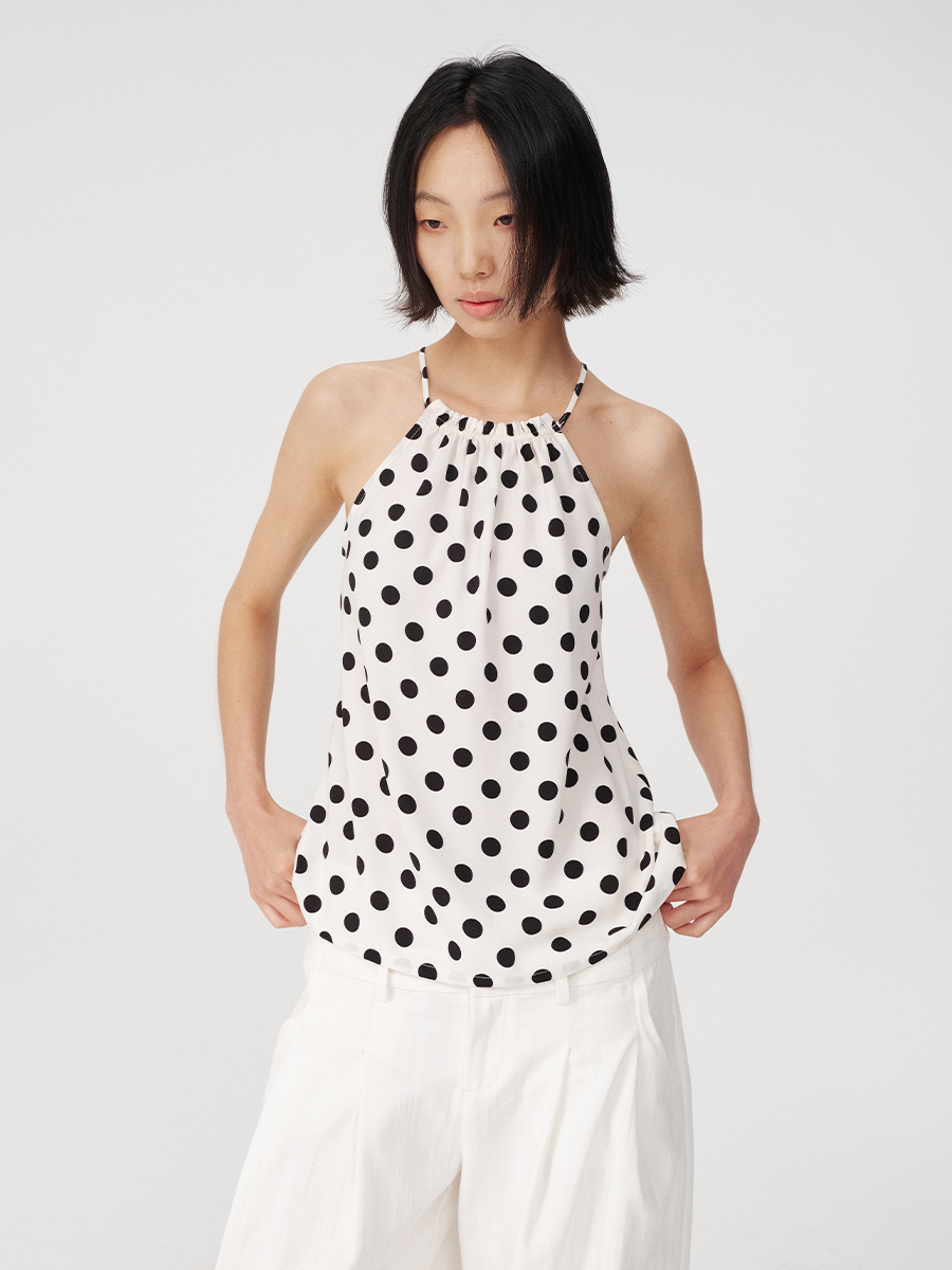 JCAESAR Polka Dot Sling Vest