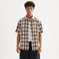 FIVE MEN plaid BOXY shirt