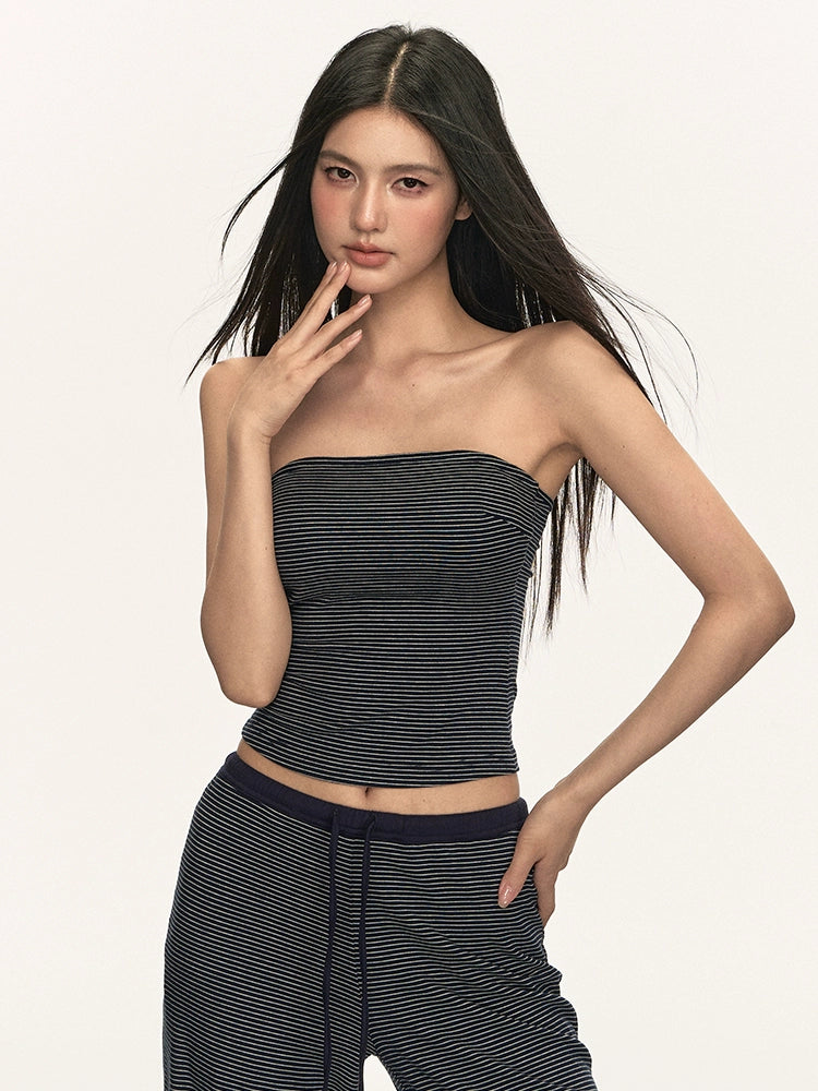 Anna Aneae Striped Casual Versatile Suit
