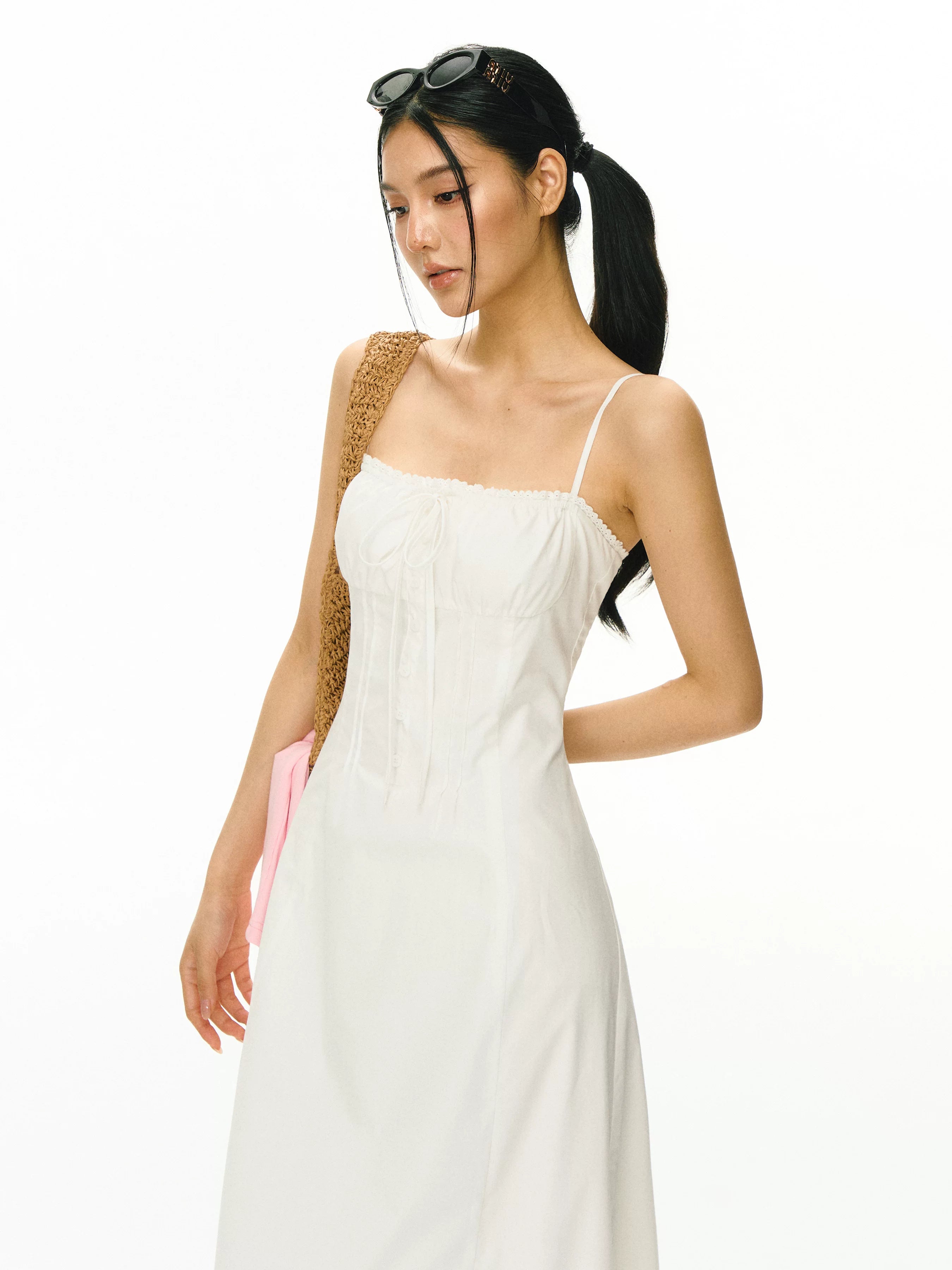 Ariseism Vintage Slim Fit Suspender Dress
