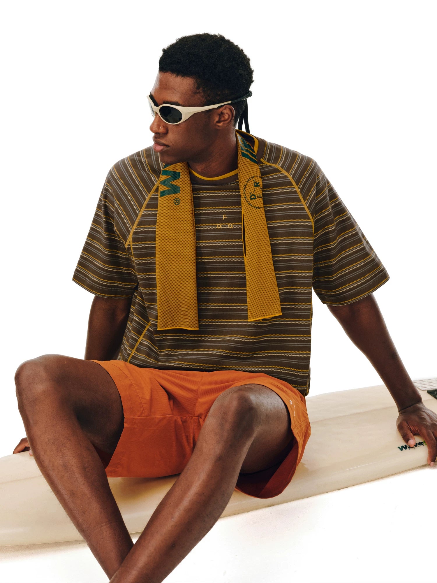 FPA Double Collar Contrasting Stripe Sports Tee