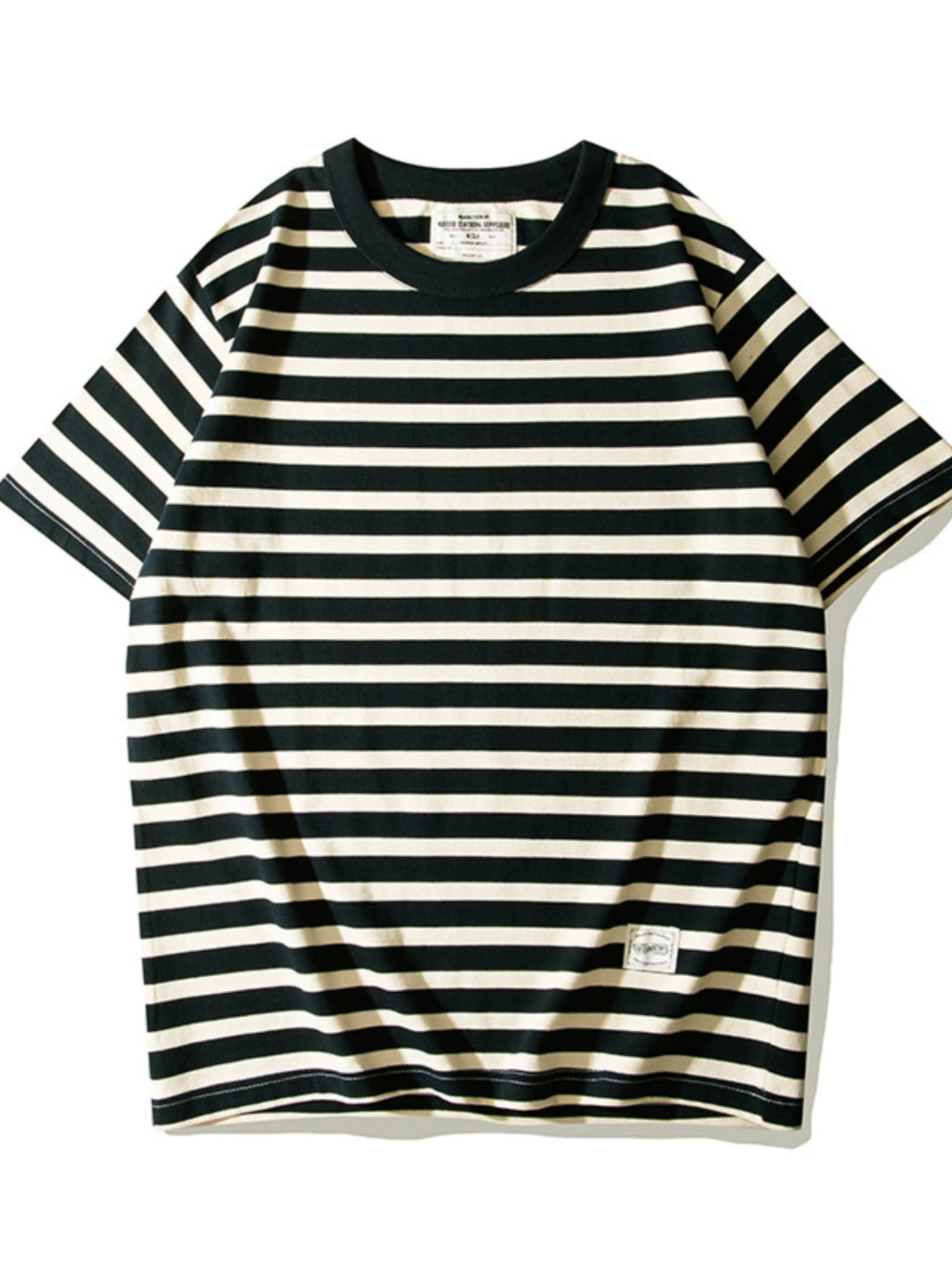 PrintAce Retro Striped Loose Tee