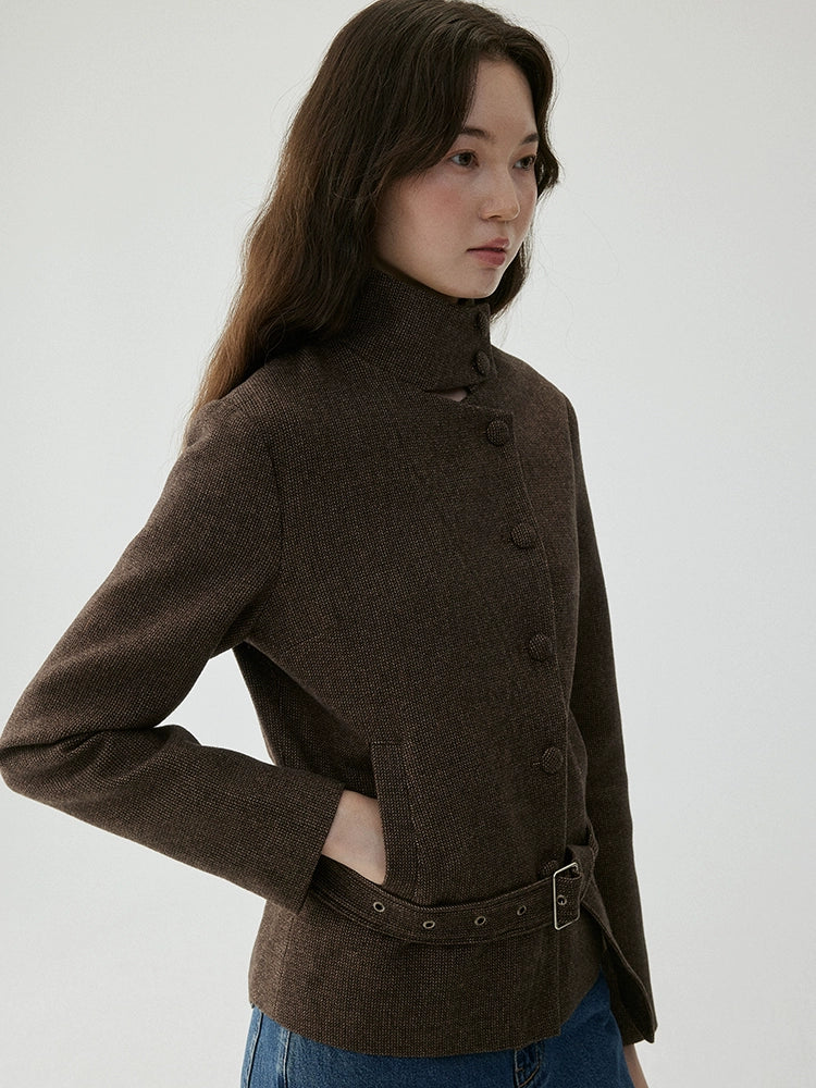 VOOE Retro Waist Slim Versatile Jacket