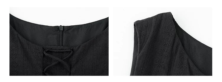 VOOE Drawstring Pleated Dress