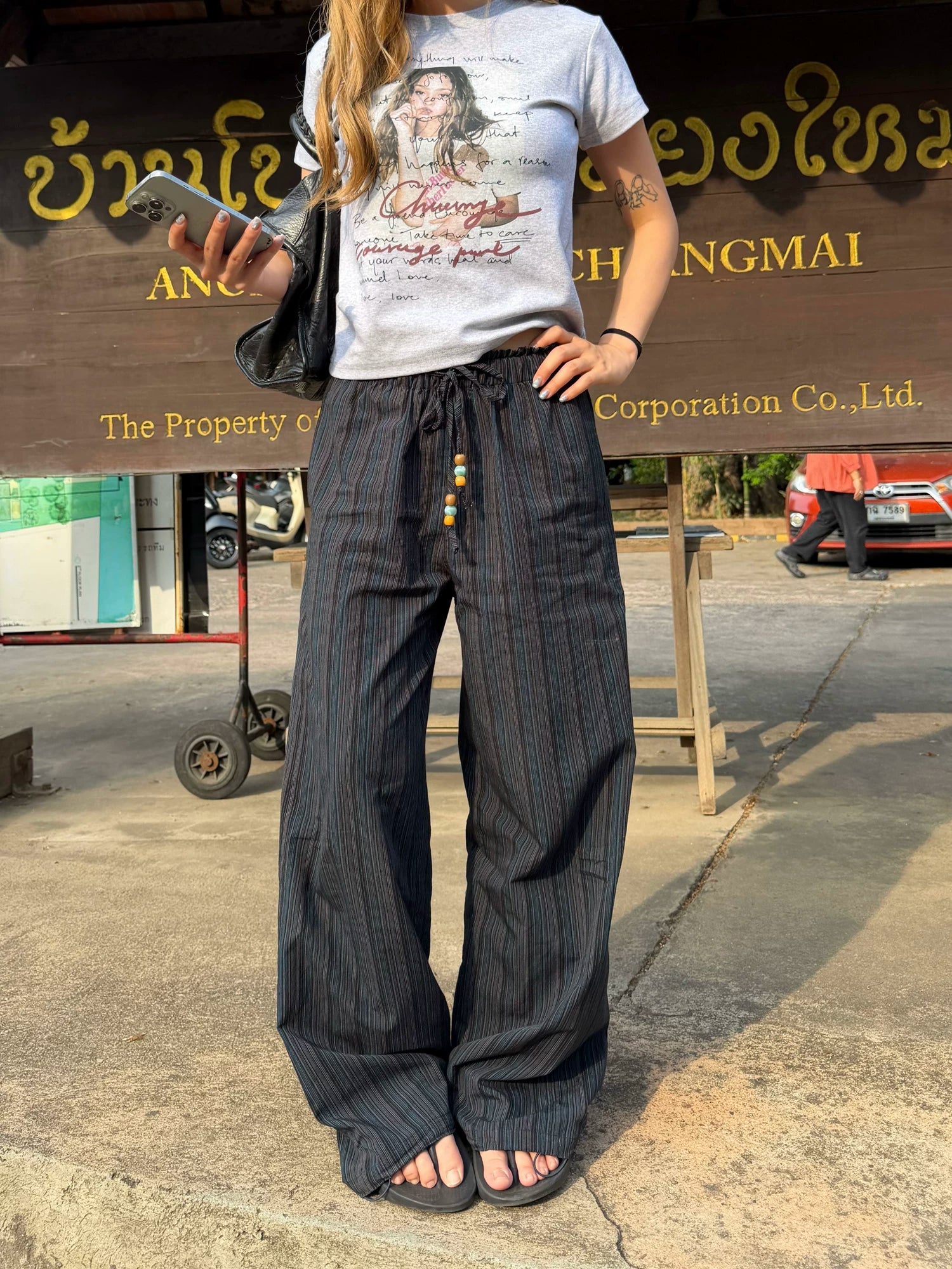CCYE Striped Thin Casual Pants