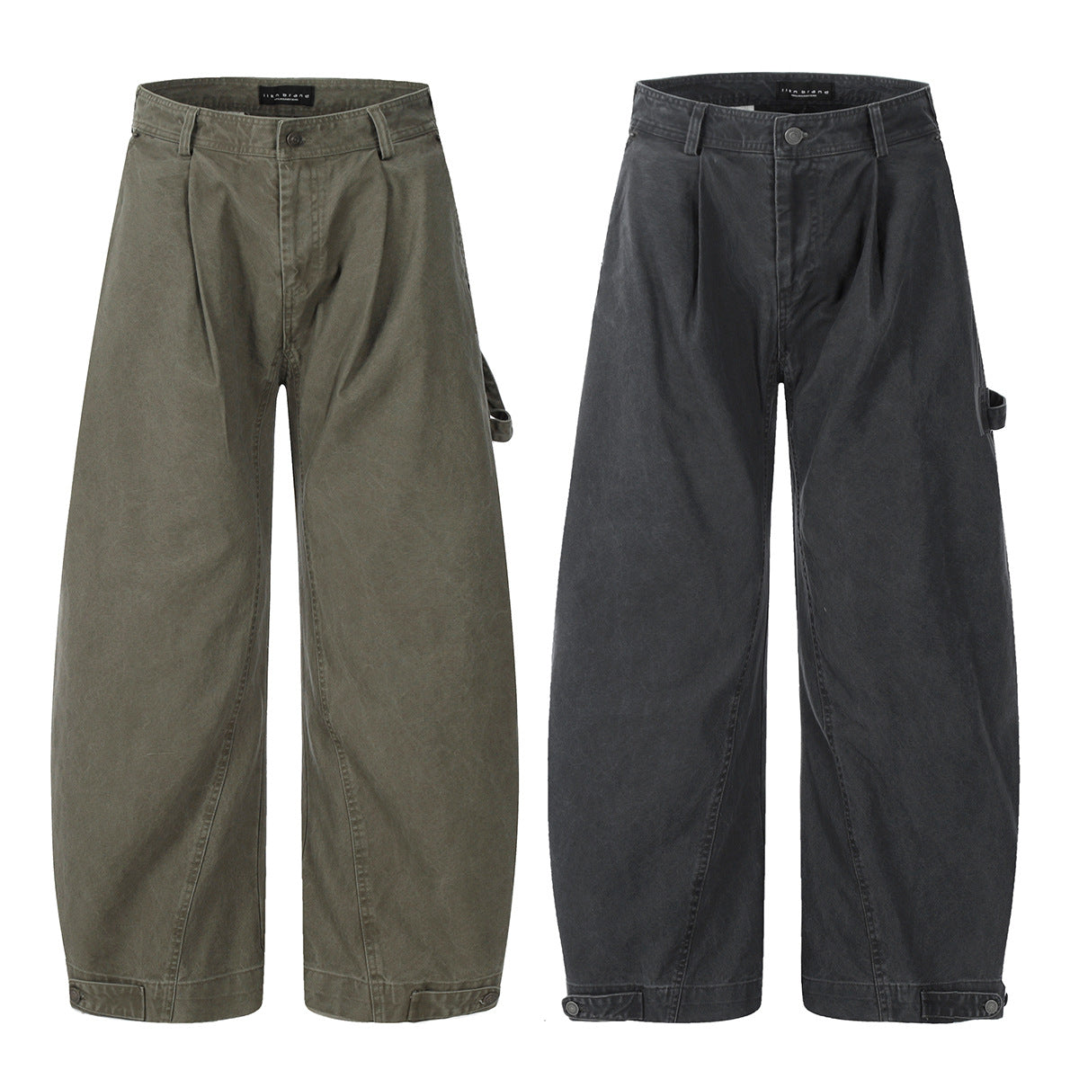 11KN versatile loose scimitar wide-leg Pants