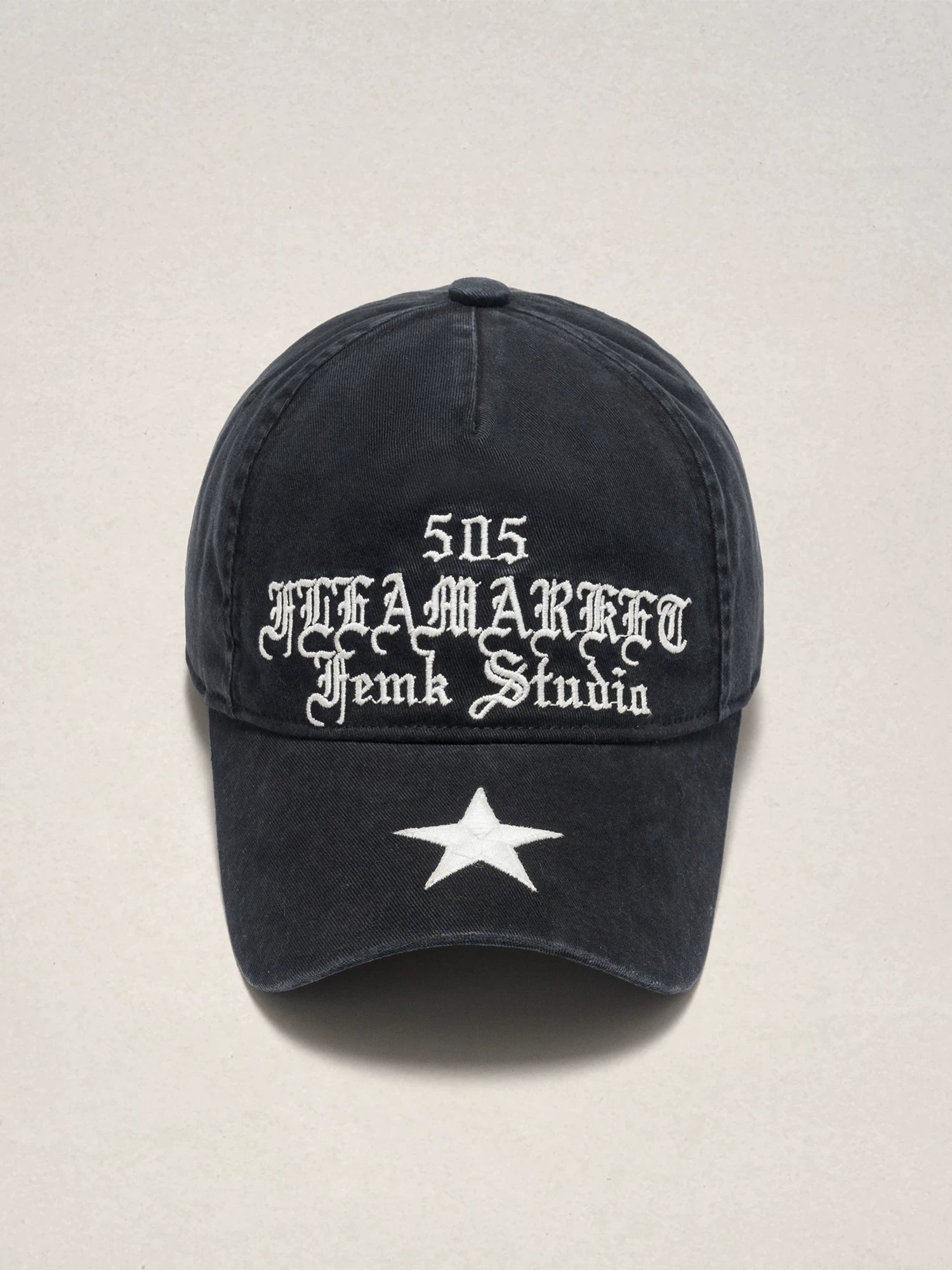 Fleamarket Embroidered Old Pentagram Baseball Cap