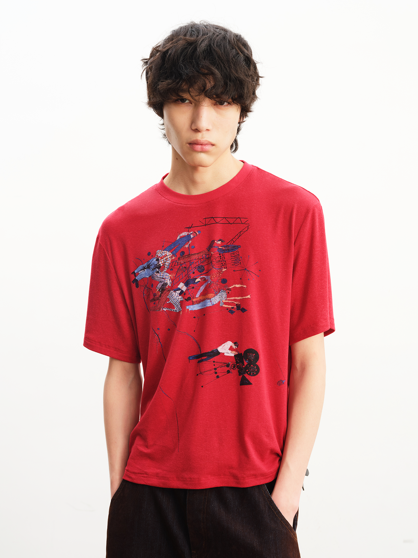 JCAESAR Light and Breathable Loose Tee