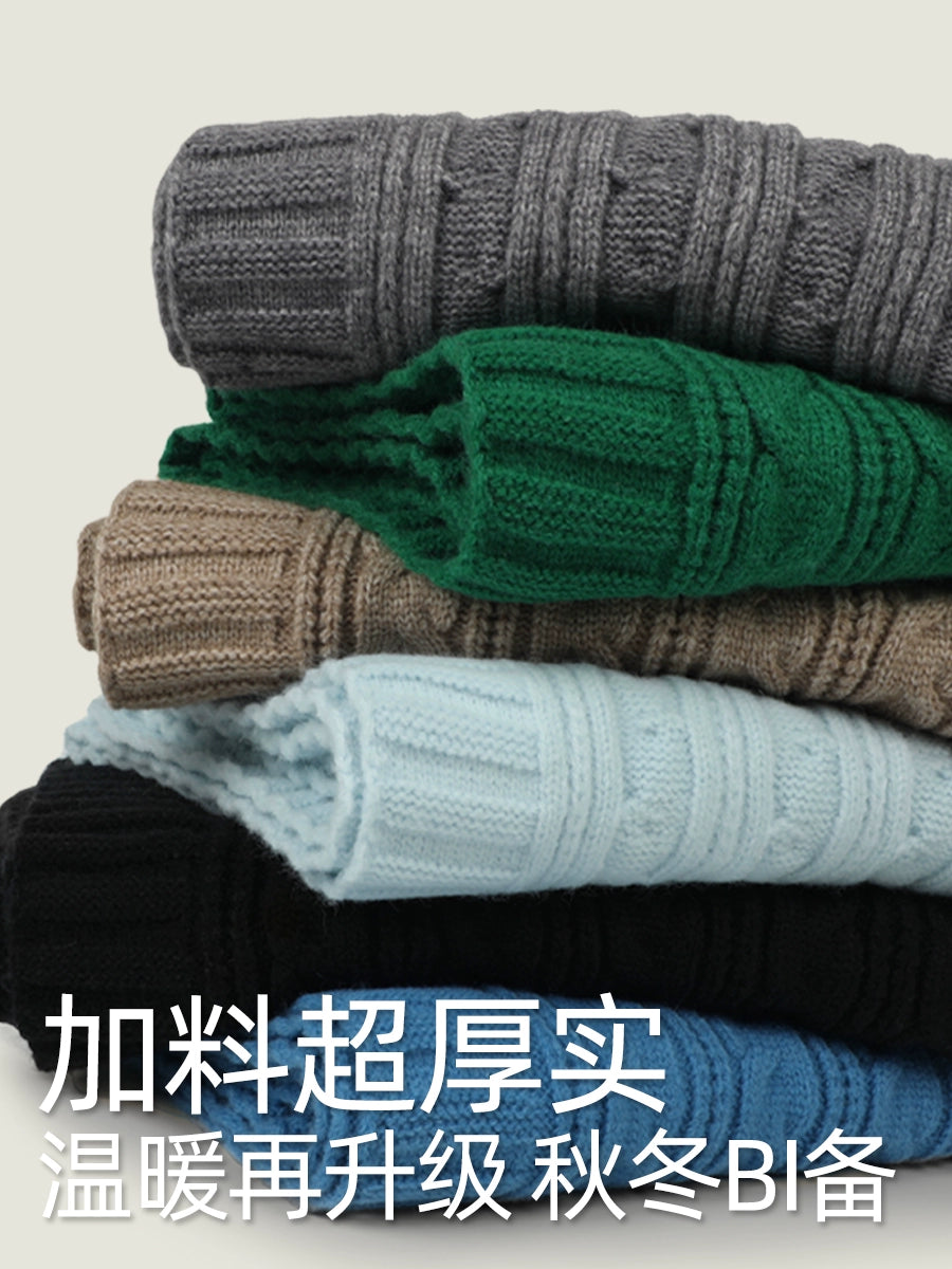 ZHENWEI Knitted Scarf Enlarged and Widened Scarf