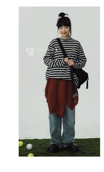 STILLYOU Street Personality Tooling Jeans