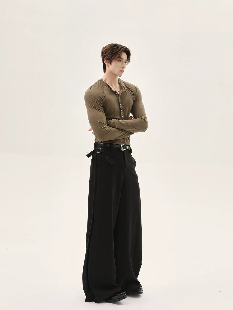 TURNTIDE Vintage Breasted Slim Slim Thin Shoulder Long Sleeves