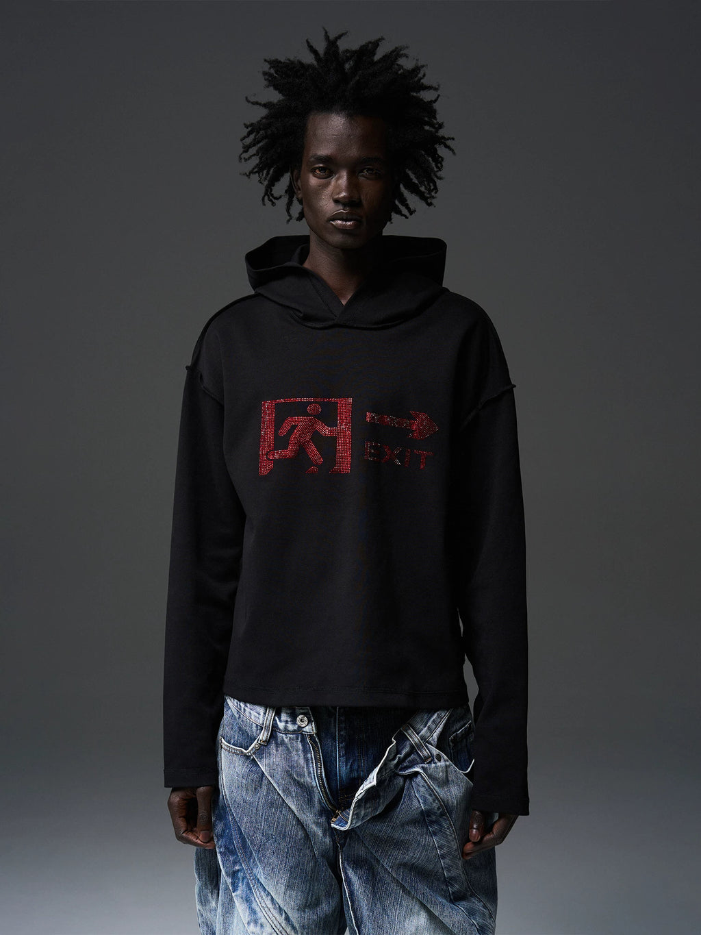 BLINDNOPLAN Hot Diamond Casual Hooded Long Sleeve