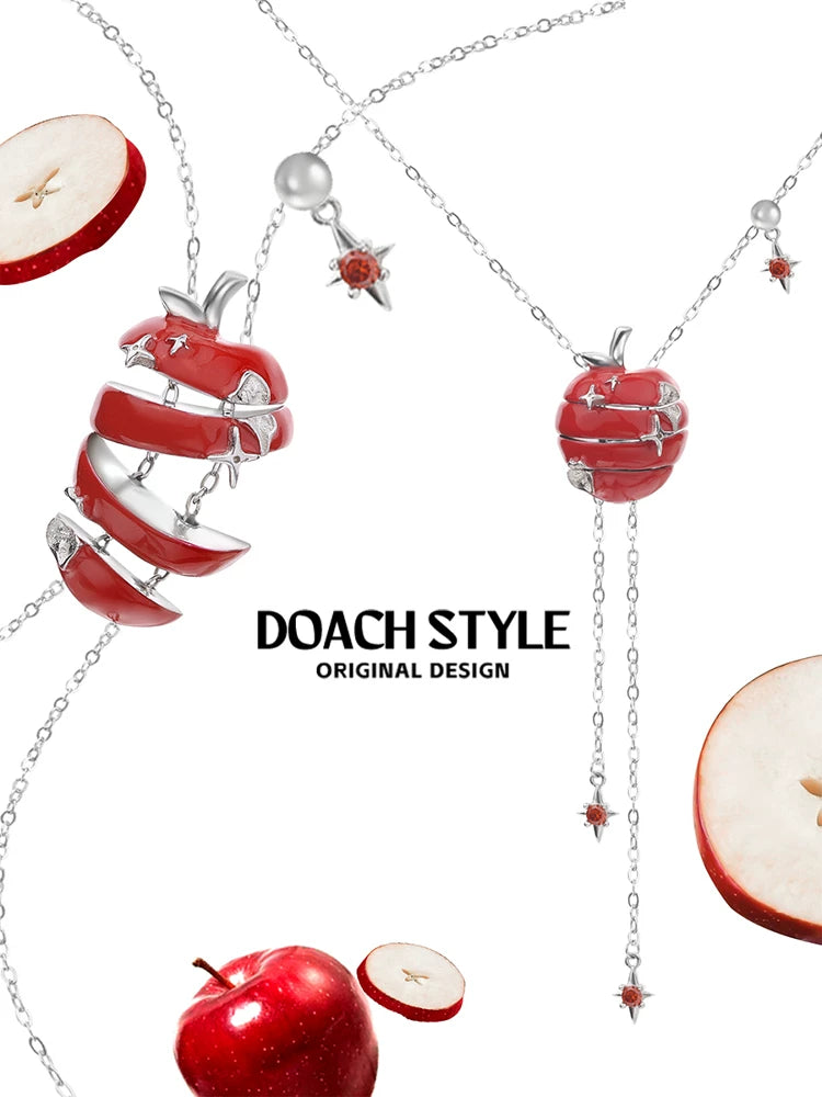 DOACH Apple Sliced Pendant Necklace