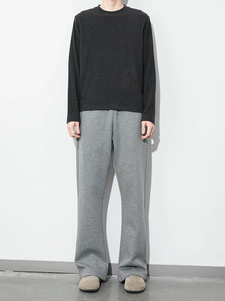 PLUS NO LOGO Thermal Micro-straight Fleece Casual Pants