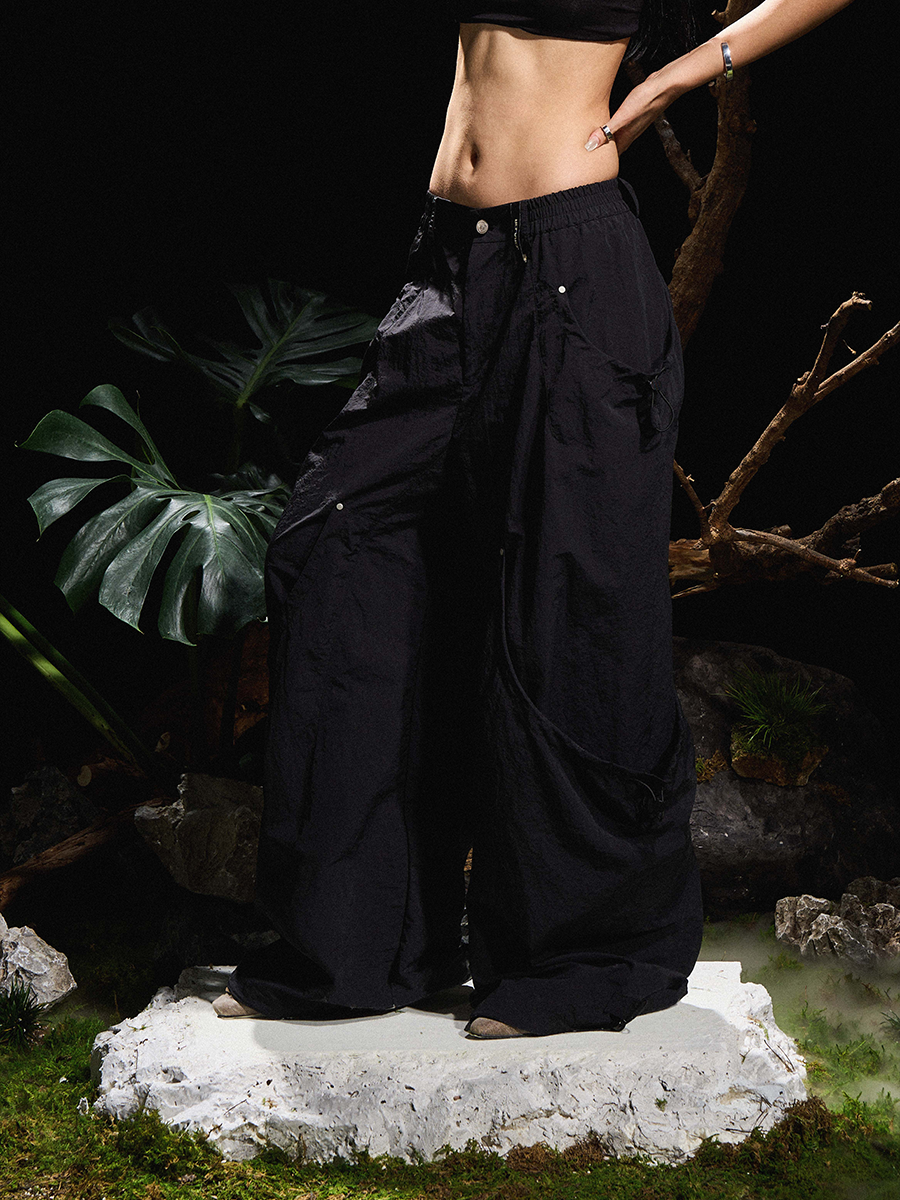 RELABEL Vintage Drawstring Loose Overalls