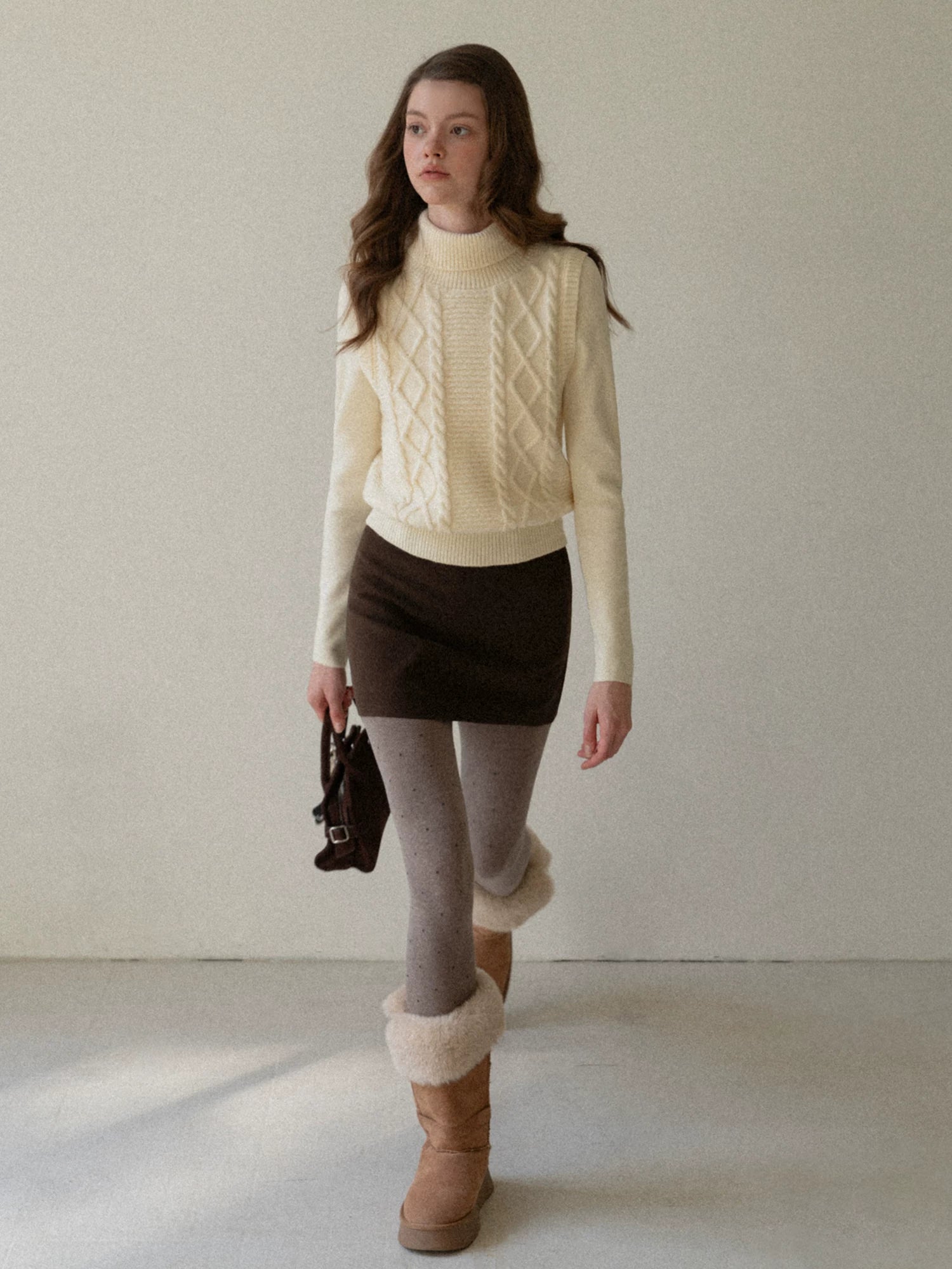 EGGKA Simple High-end Temperament Casual Skirt