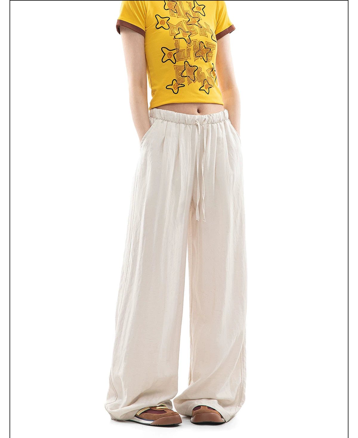 CHANT2nd Wide Leg Loose Pendant Casual Pants