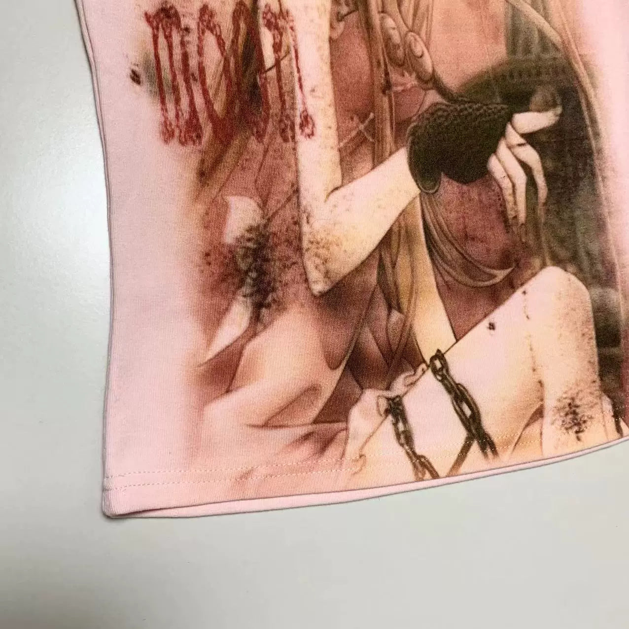 WEBBAR Two Dimensional Emotional Sense Atmosphere Shoulder Tee