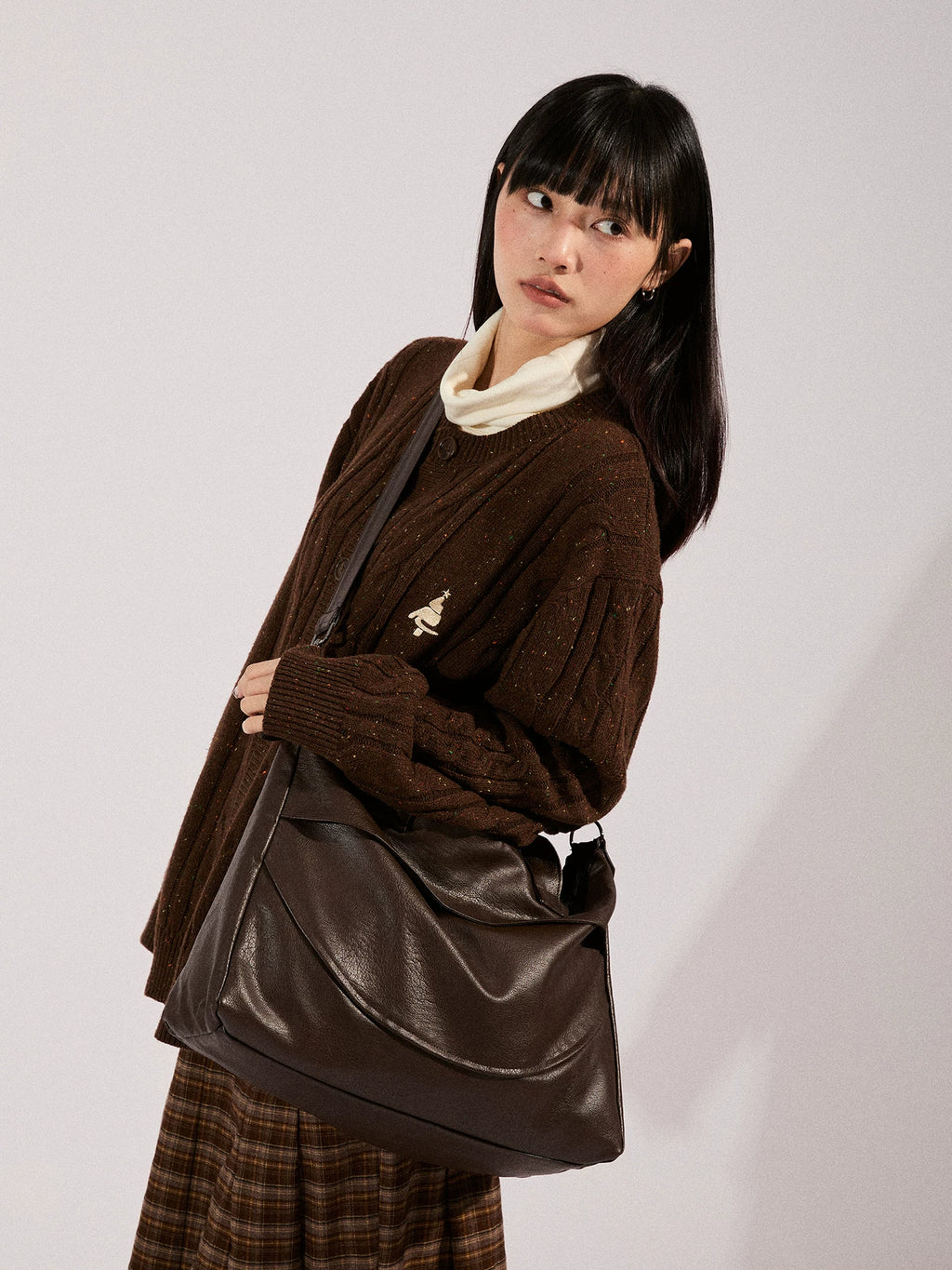 LR MADE Matte Crossbody Shoulder Bag