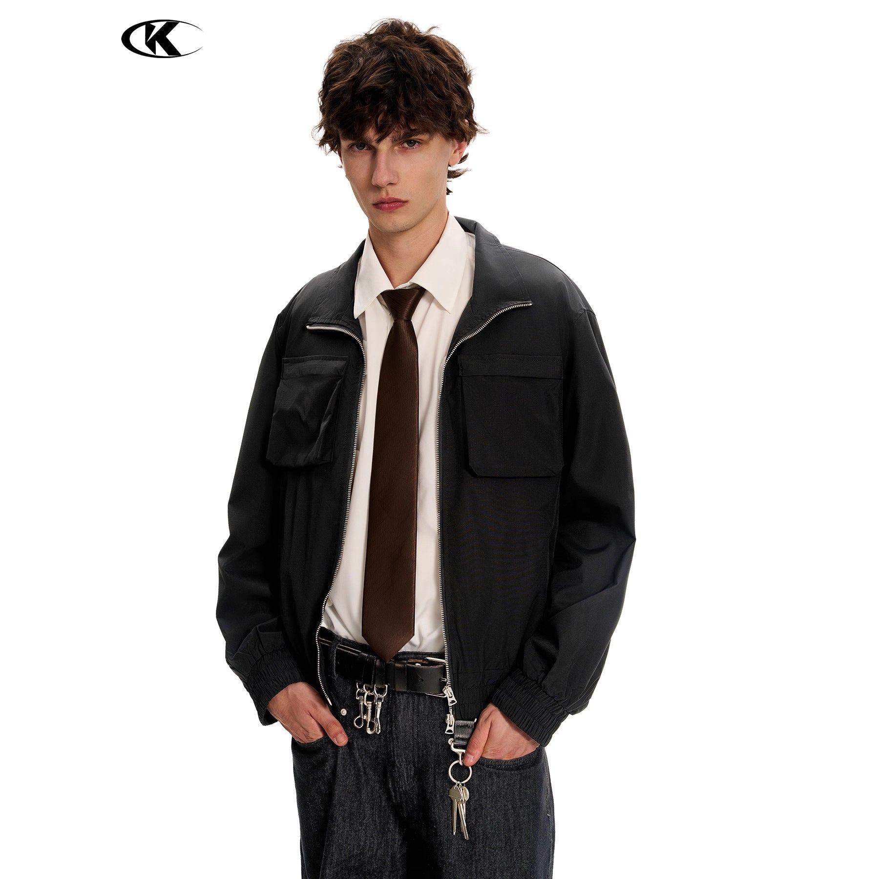 11KN Retro Tooling Three-dimensional Loose Casual Jacket