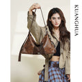 KUANGHUA Vintage Large Capacity Underarm Bag