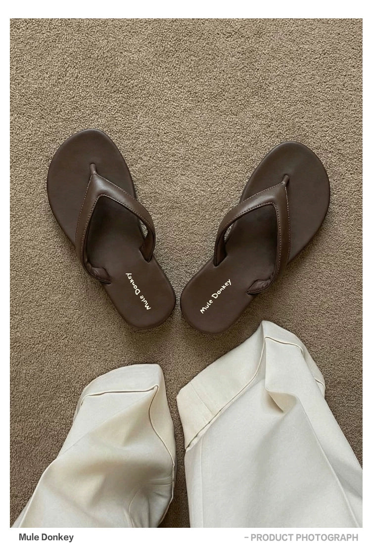 Donkey Flip-flops Wear Flat Bottom Sandals