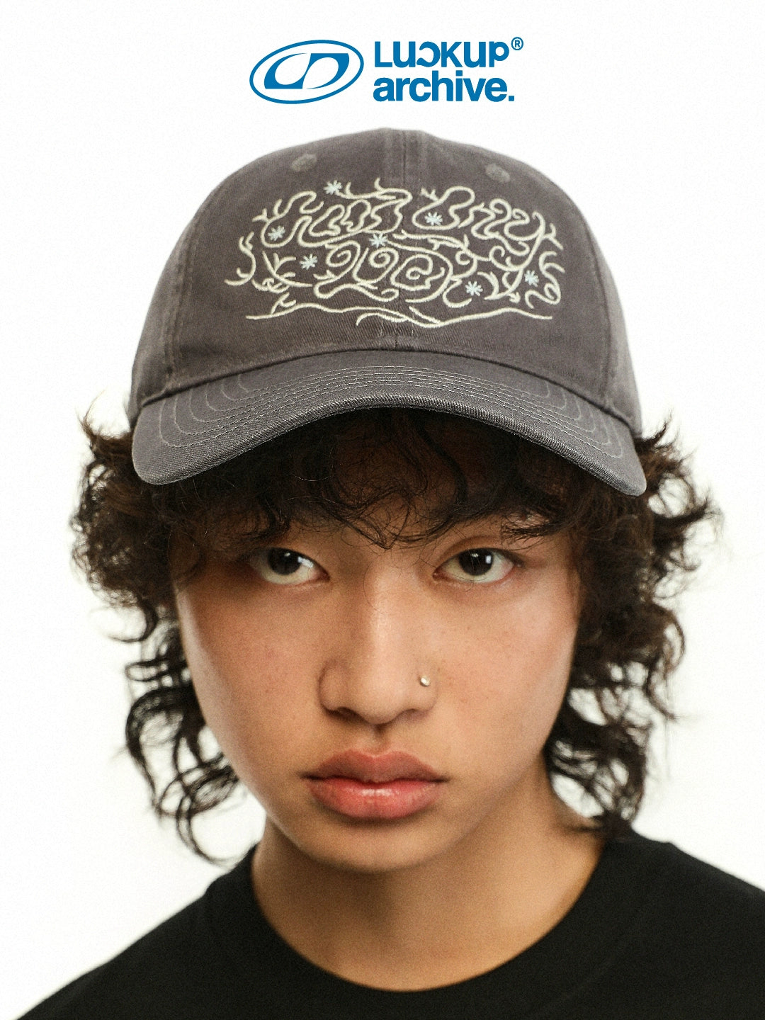 LUCKUP Floral Embroidered Baseball Cap
