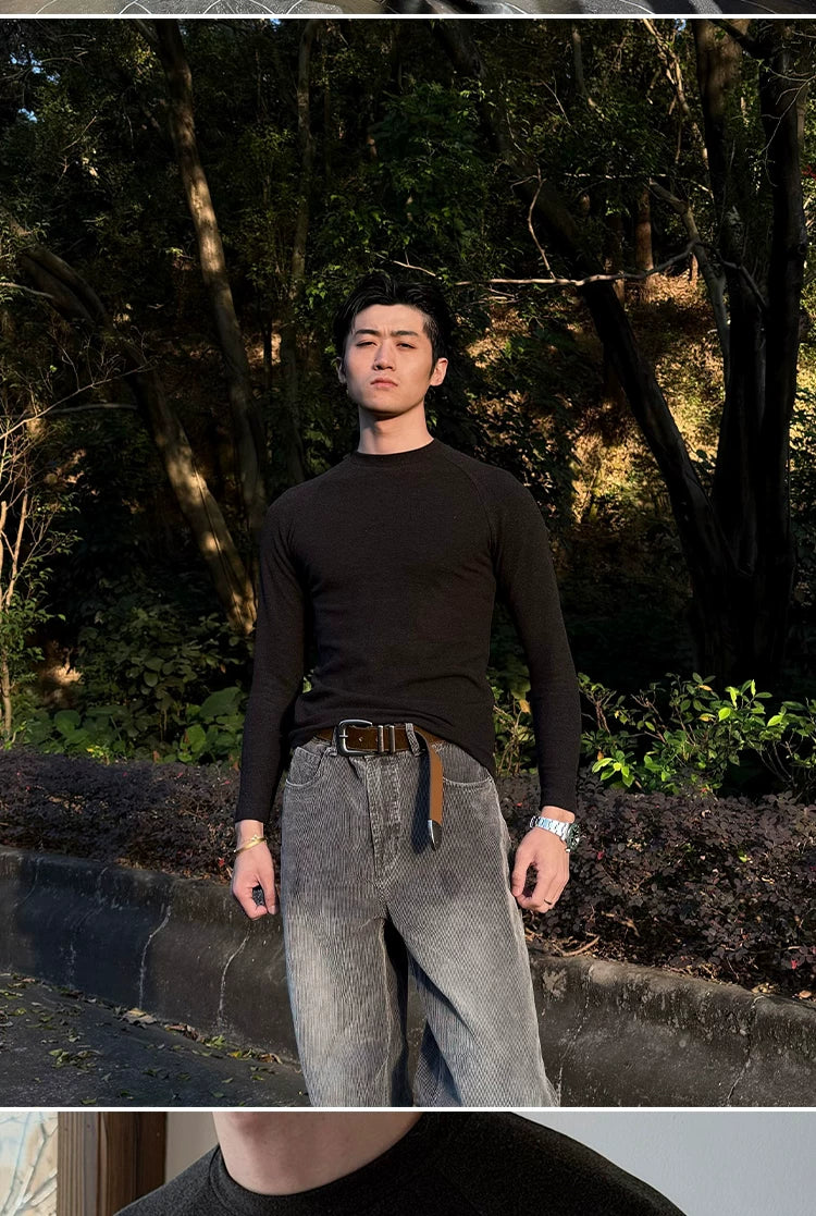 ZOZO FOREST Commuter Simple Warm Bottom Sweater