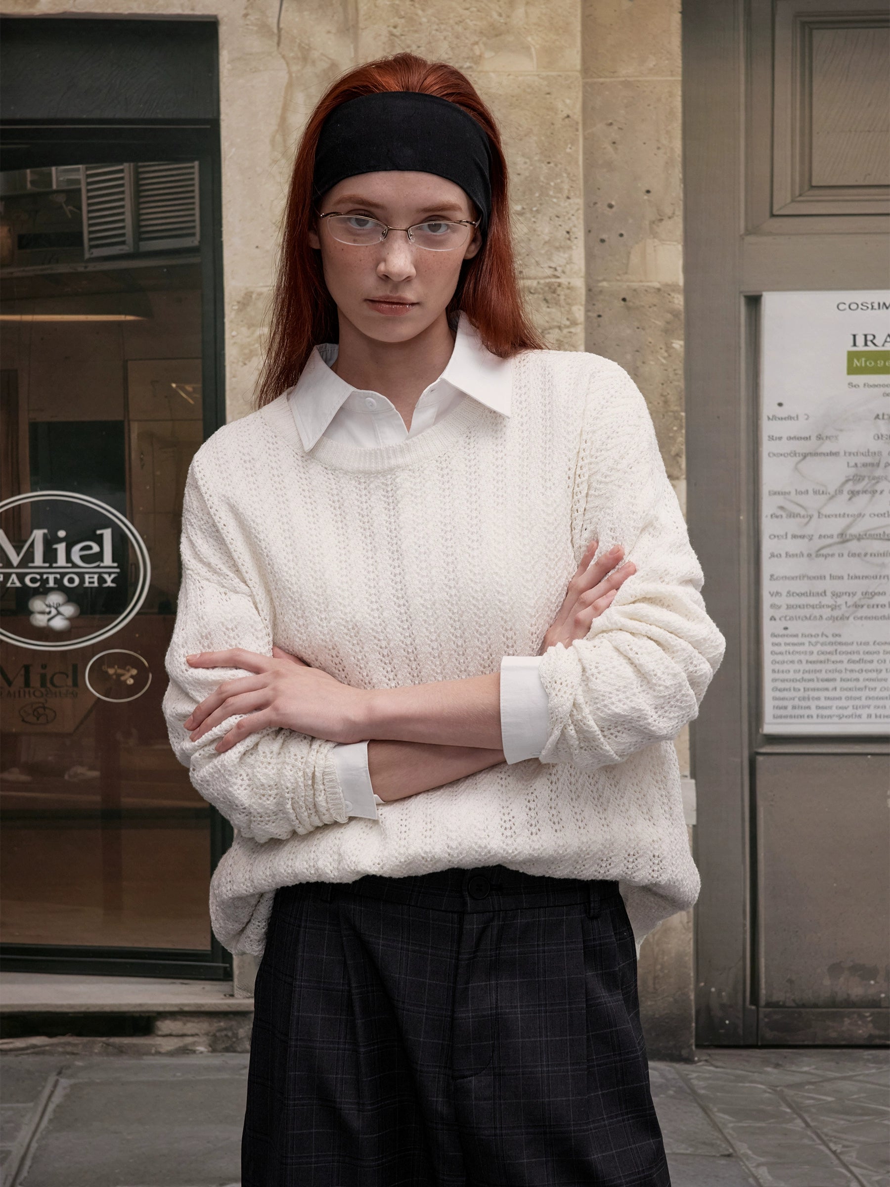 MADWITCH Hollow-out Knitted Sweater
