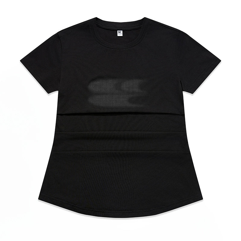 CryingCenter Gradual Change Classic Logo Round Neck Cool Tee