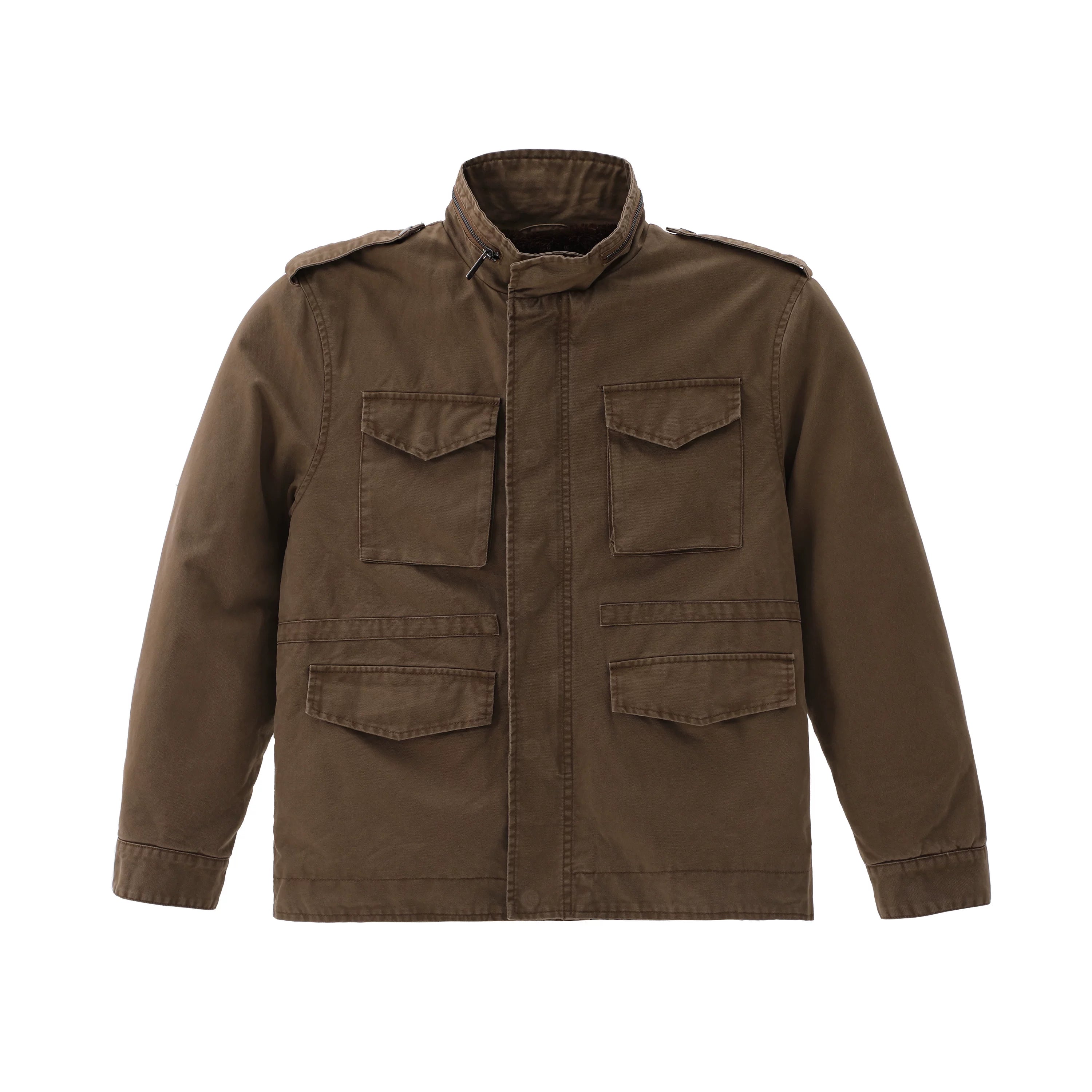 ZOZOFOREST Velvet Heavy Industry Stand-up Collar Mountain Carving Jacket