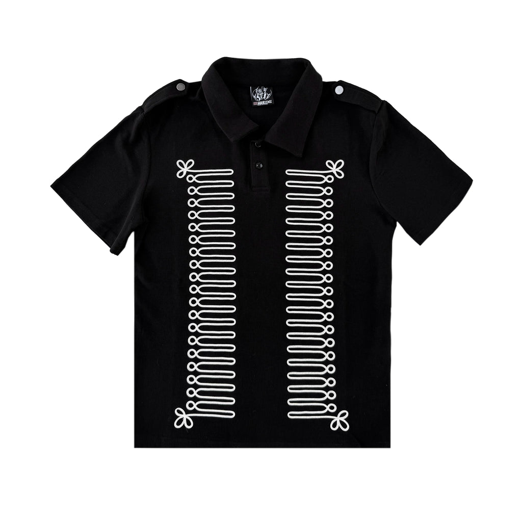 CHAI Court Rope Embroidered Waffle POLO Tee